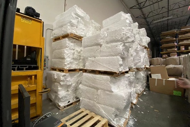 bloque compactado de espuma eps