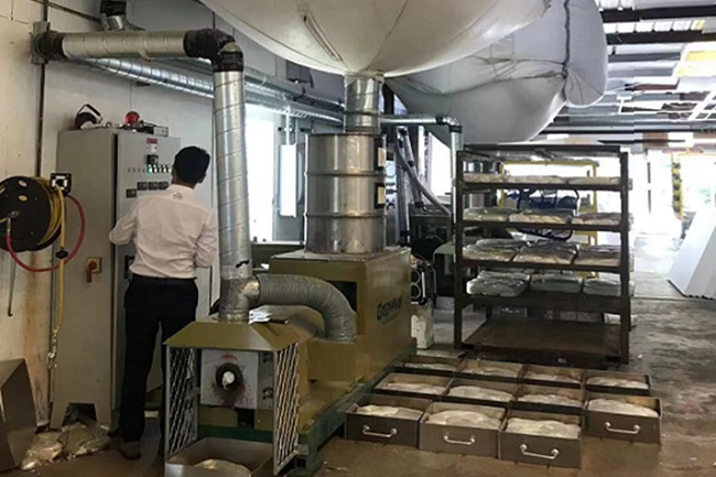 máquina de reciclaje de plumavit