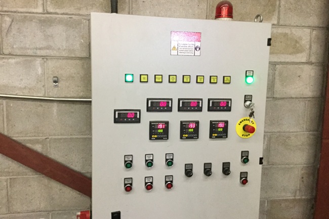 panel de control del densificador
