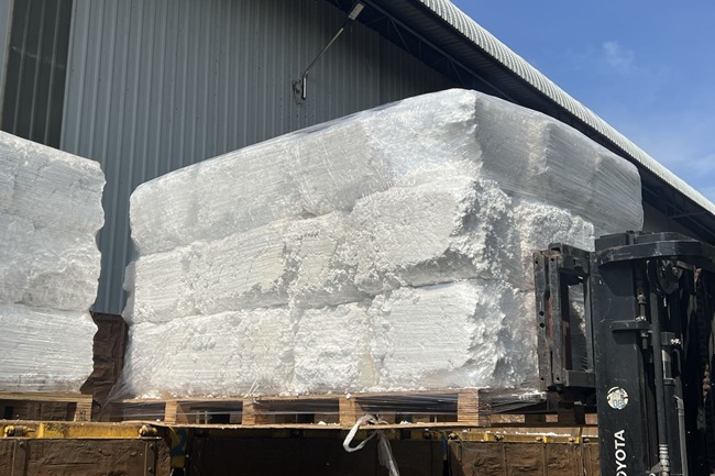 bloque comprimido de icopor reciclado