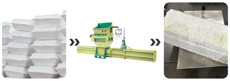 Ejemplo de compresión de icopor