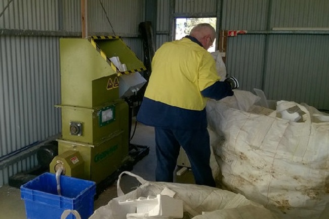 máquina de reciclaje de unicel