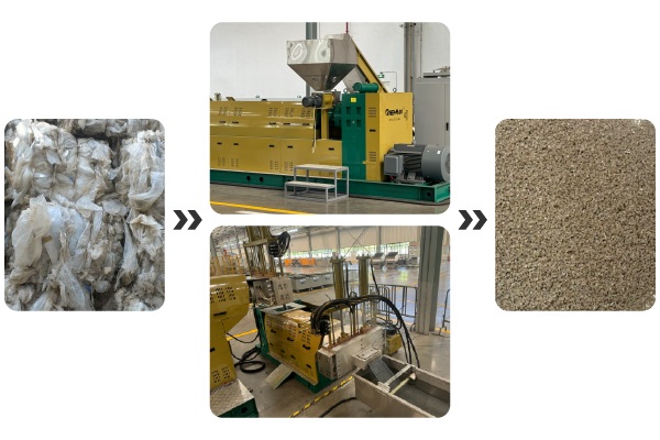 máquina para peletizar plásticos