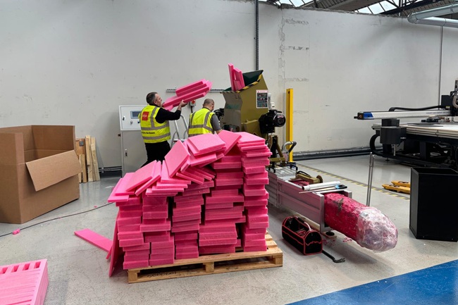 residuos de espuma de PE