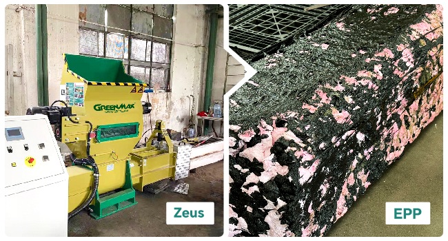 compactadora de EPP en frío Zeus Serie