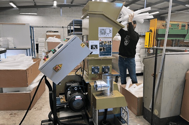 compactadora de espuma de polietileno