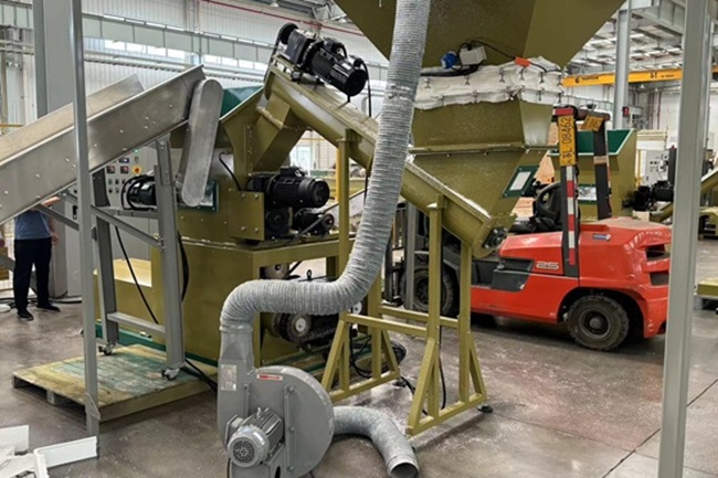 Solución integral de reciclaje de unicel para recortes y polvo de EPS en paneleras de construcción