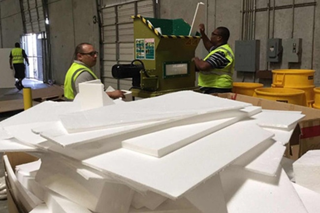 Residuos de paneles aislantes de EPS